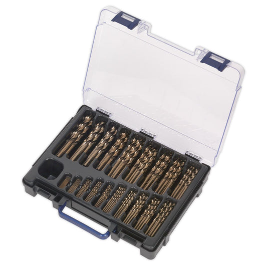 Sealey HSS Cobalt Fully Ground Drill Bit Assortment 170pc 1-10mm DBS170CB