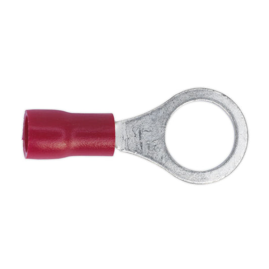 Sealey Easy-Entry Ring Terminal 8.4mm (5/16") Red Pack of 100 RT27