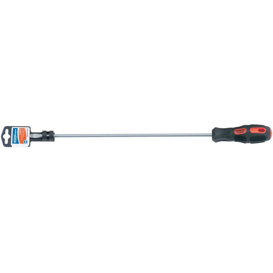 Draper 40010 Expert 9.5mm x 250mm Plain Slot Flared Tip Long Reach Screwdriver