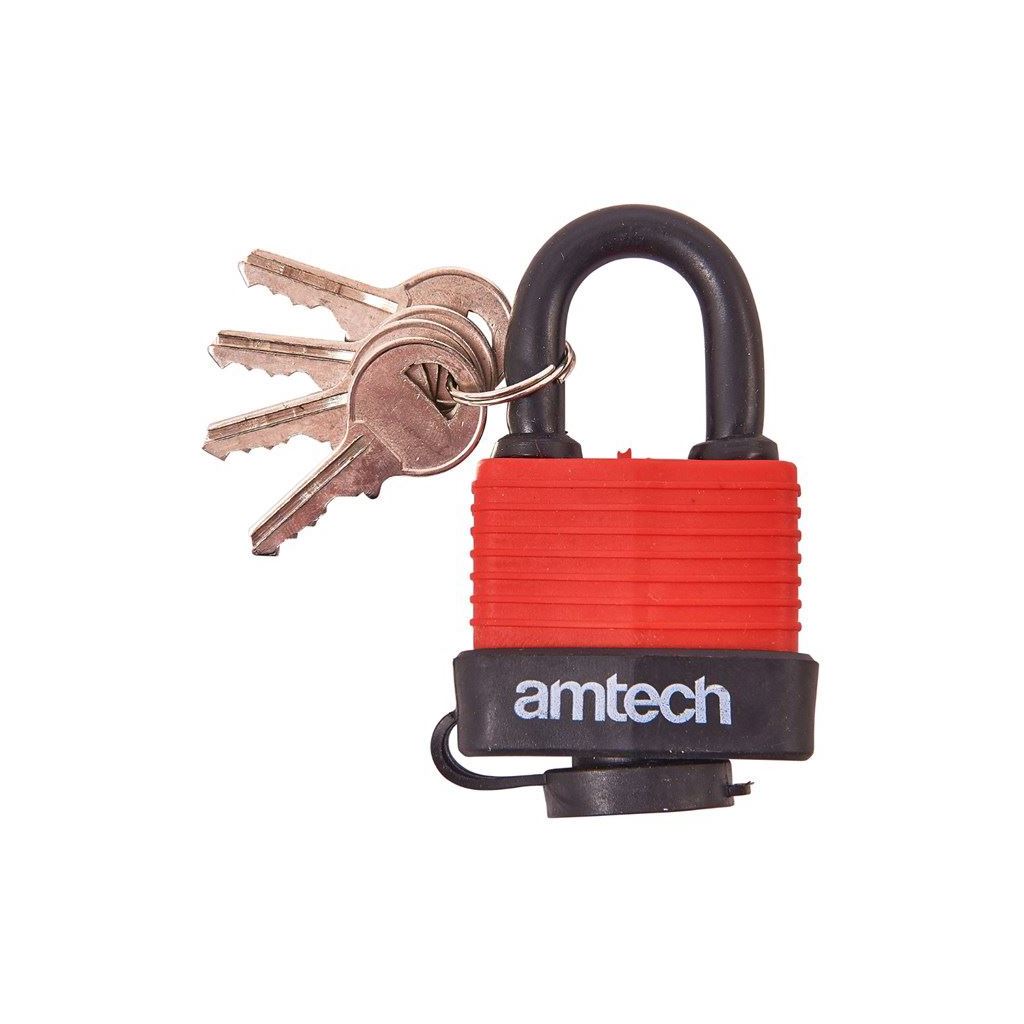 Weatherproof Durable 40mm Security Padlock+4 Keys Garage Home Safety Sheds - T0745