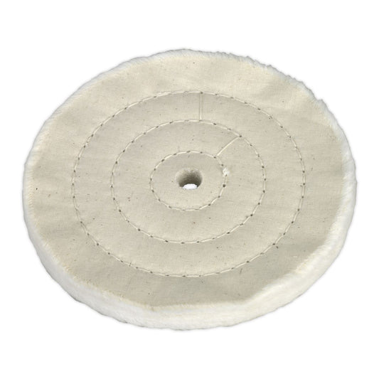 Sealey Buffing Wheel 150 x 13mm 16mm Bore - Fine BG150BW