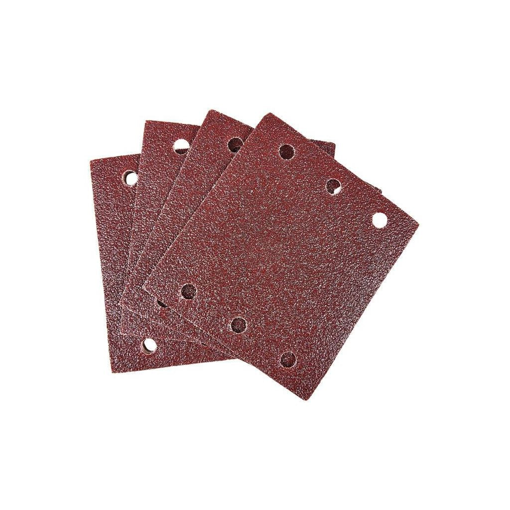 Punched Hook & Loop Sanding Square Sheet Multi Surface 110mm Pack Of 10 P60 Grit - V4040