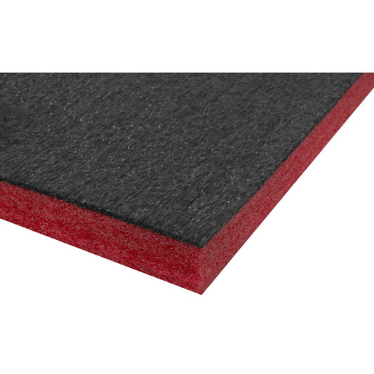 Sealey Easy Peel Shadow Foam Red/Black 1200 x 550 x 30mm SF30R