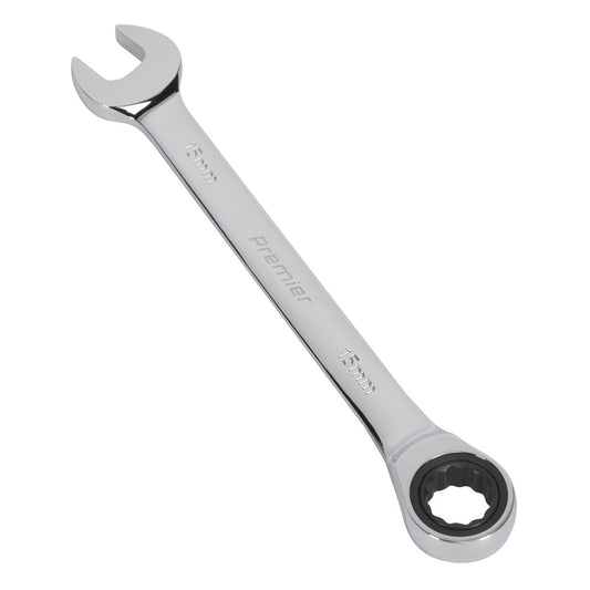 Sealey Ratchet Combination Spanner 15mm RCW15