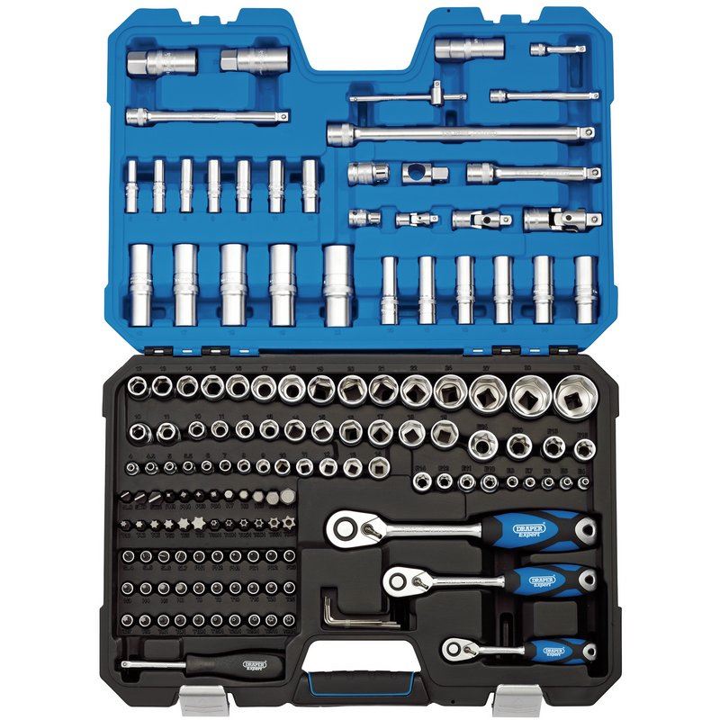 Draper 16461 Metric Socket & Socket Bit Set 1/4", 3/8" & 1/2" Square Drive (149