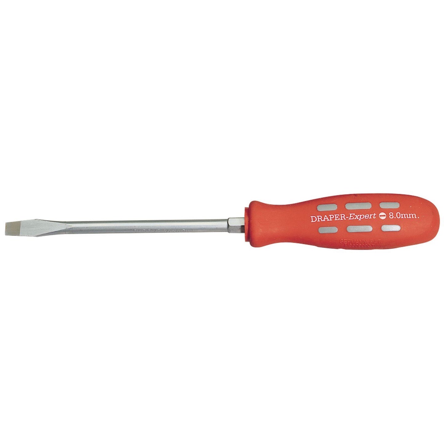 Draper Plain Slot Flared Tip Mechanics Screwdriver (150mm x 8mm) Sold Loose - 67846