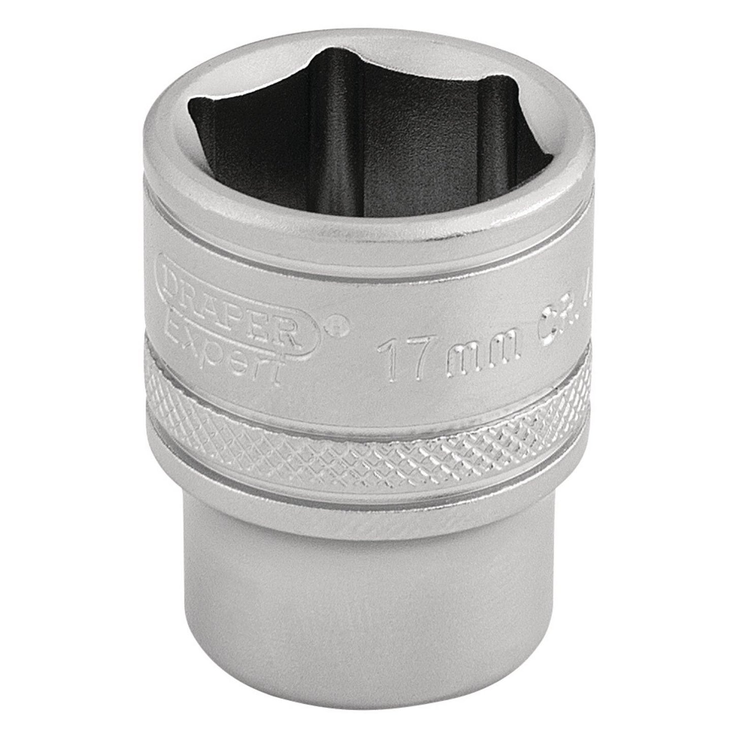 Draper Expert Quality Chrome 3/8" Square Drive 6 Point Metric Socket - 17mm - 16543