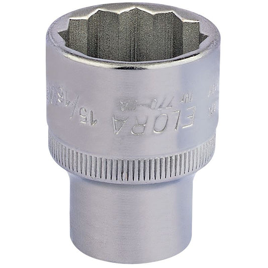 Elora 1x 15/16" 1/2" Square Drive Bi-Hexagon Socket Professional Tool 24450