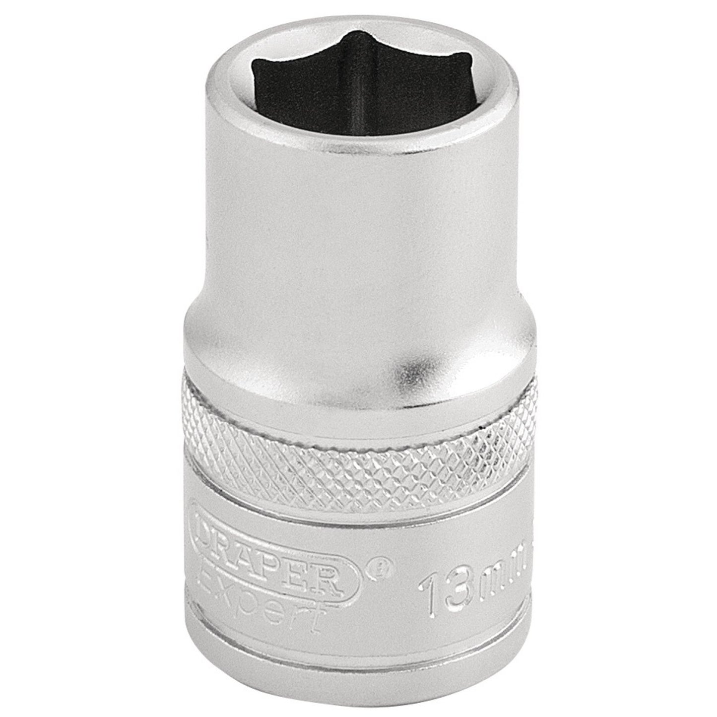 Draper Expert Quality Chrome 1/2" Square Drive 6 Point Metric Socket - 13mm - 16602