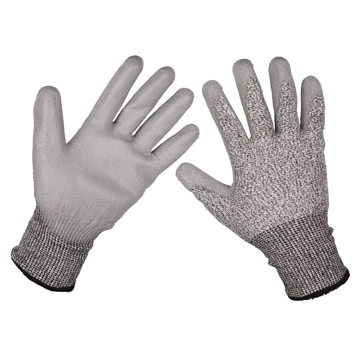 Sealey Anti-Cut PU Gloves (Cut Level C - X-Large) - Pair 9139XL