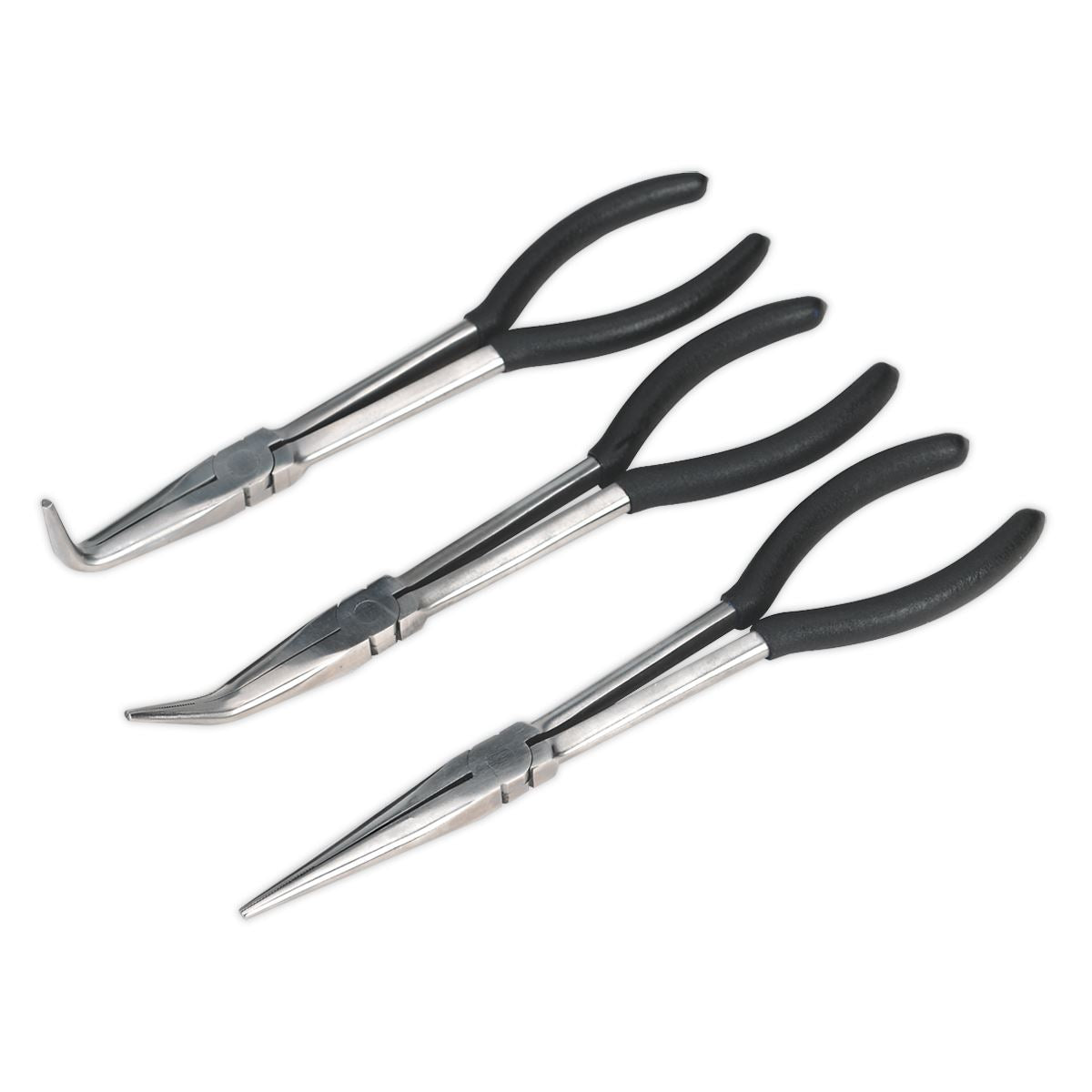 Sealey Needle Nose Pliers Set 3pc 275mm S0433