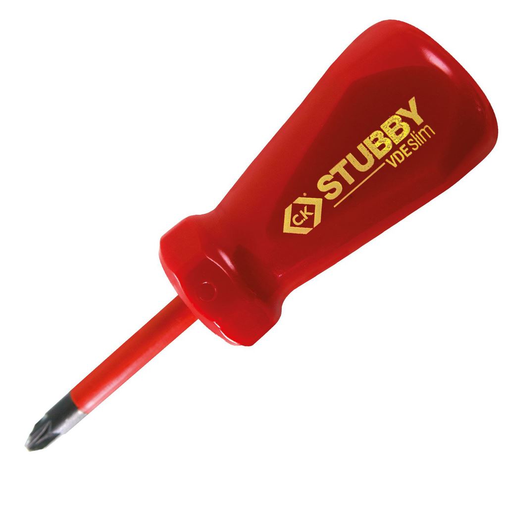 CK Tools Stubby VDE Slim Screwdriver MOD2x46 T48345-2