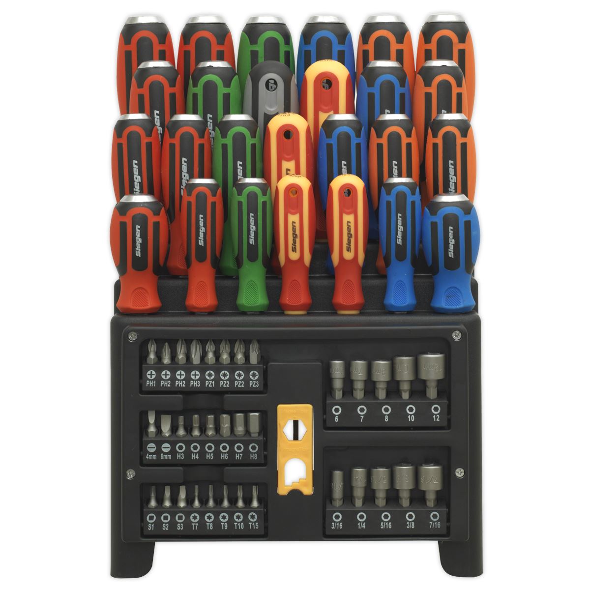 Sealey Hammer-Thru Screwdriver, Bit & Nut Driver Set 61pc S01153