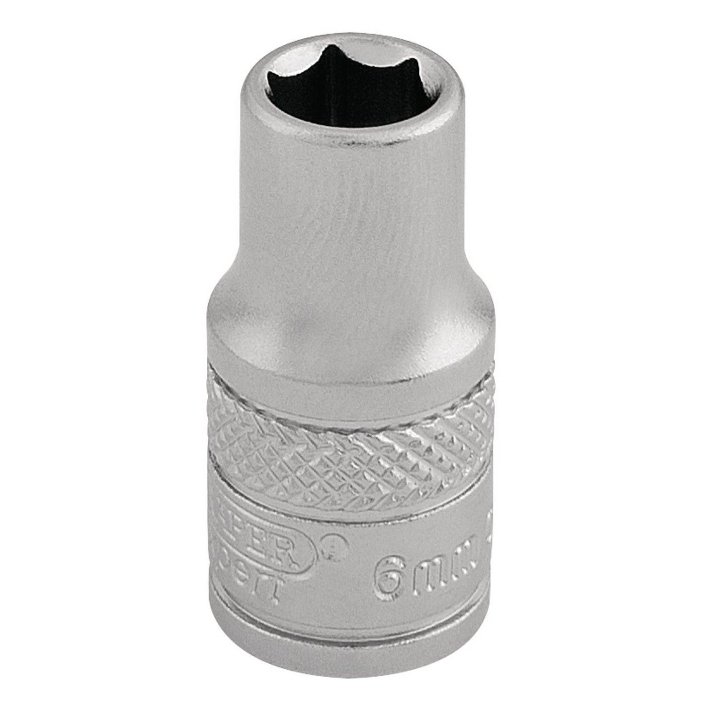 Draper Expert Quality Chrome Vanadium 1/4&Quot; Square Drive Socket 6mm - 16510