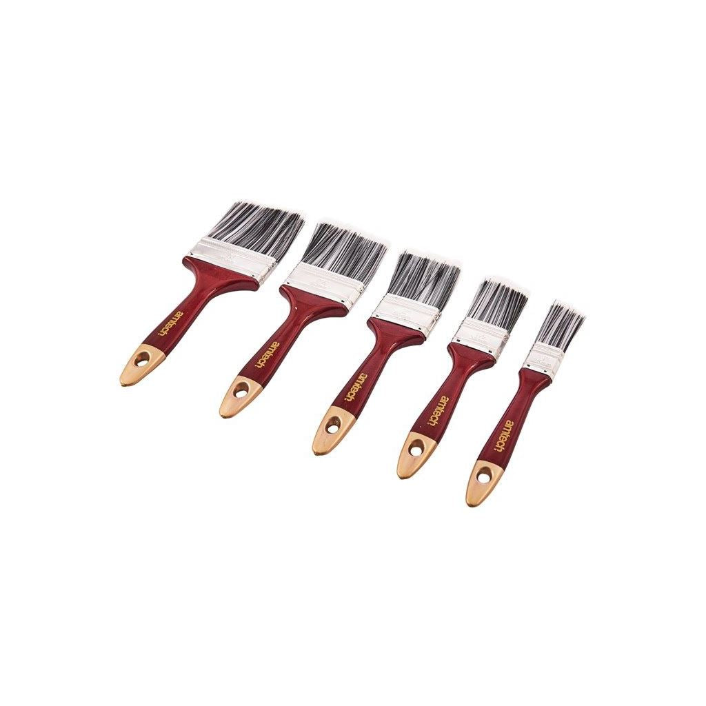 Amtech 5 Piece Paint Brush Set Brushes Painting Decorating Diy Decorators - S3905A