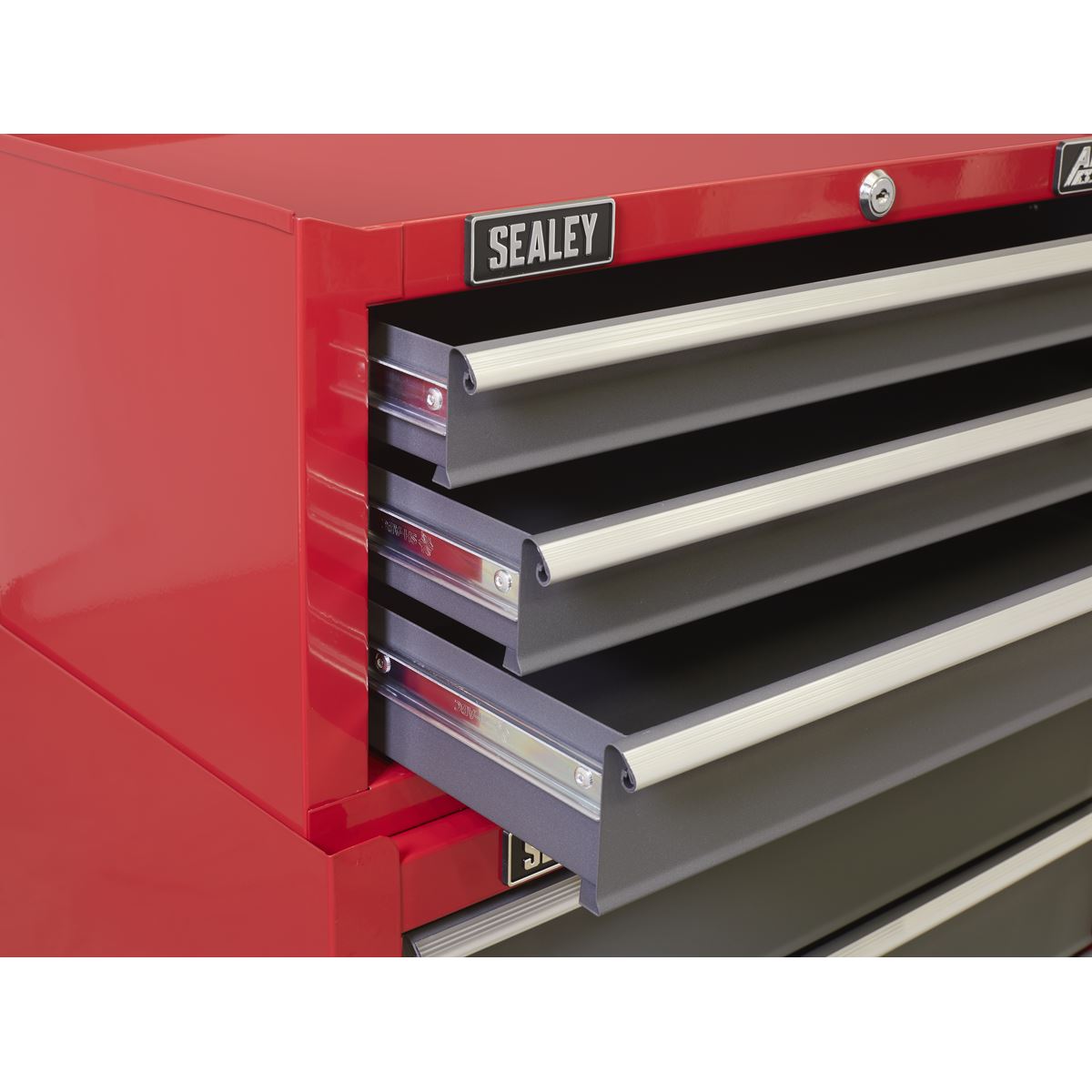 Sealey Mid-Box 3 Drawer with Ball-Bearing Slides - Red/Grey AP22309BB