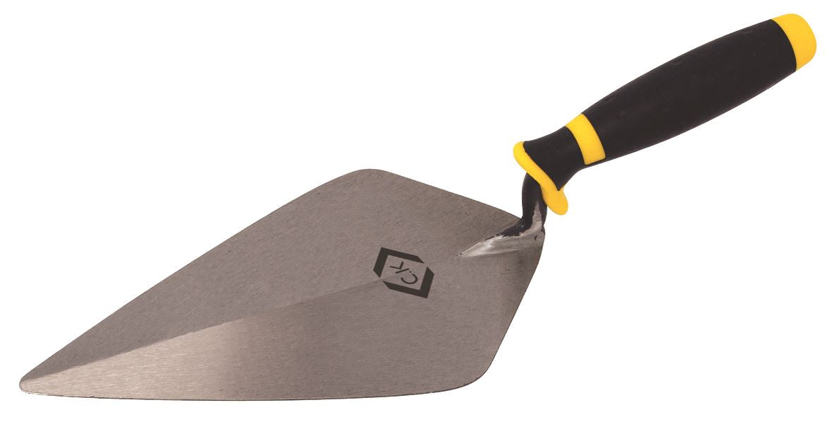 CK Tools Brick Trowel Broad Heel Carbon Steel Soft Grip 250mm T529510