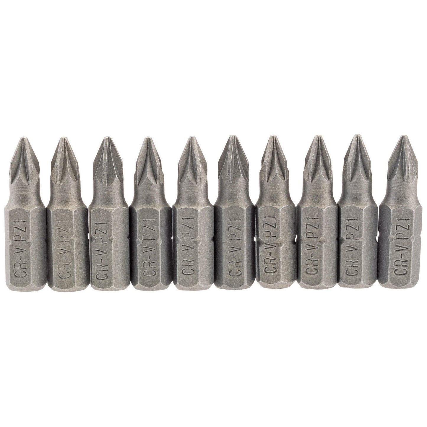 1x Pack Of 10 Draper No. 1 1/4" Hex PZ Type Insert Bit - 25mm Long - 64047