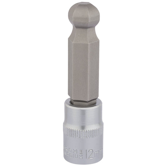 Draper 3/8" Square Drive Ball End Hexagonal Socket Bits (12mm) - 16295