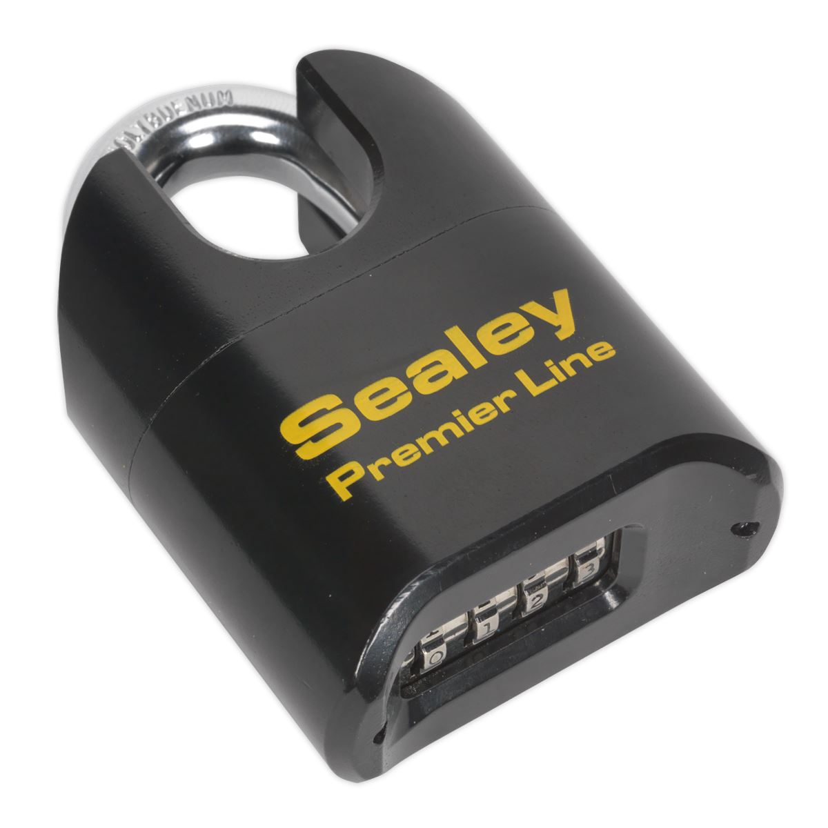 Sealey Steel Body Combination Padlock Shrouded Shackle 62mm PL603S