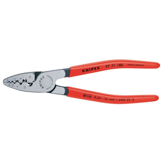 Knipex Crimping plier for end sleeves (ferrules), 180mm