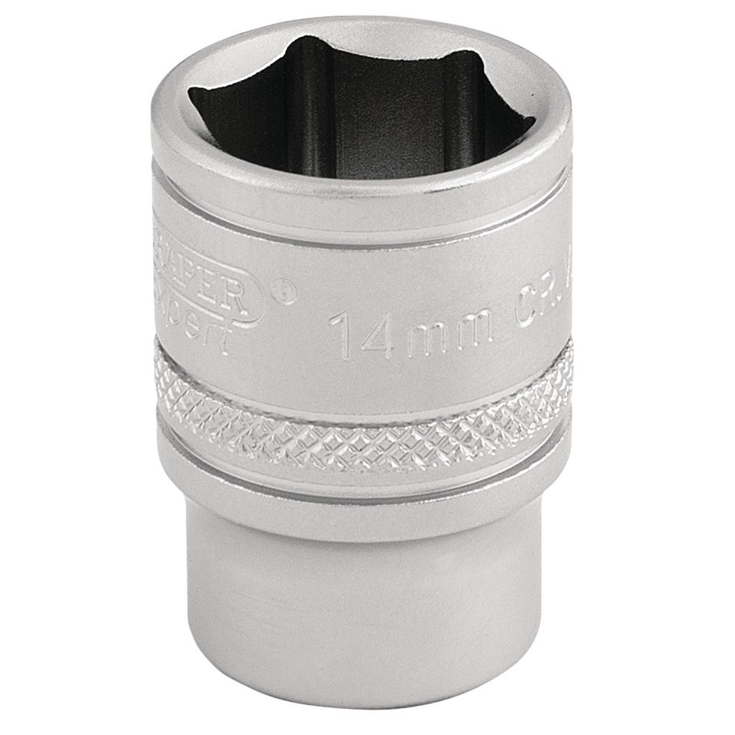 Draper Expert Quality Chrome 3/8" Square Drive 6 Point Metric Socket - 14mm - 16540