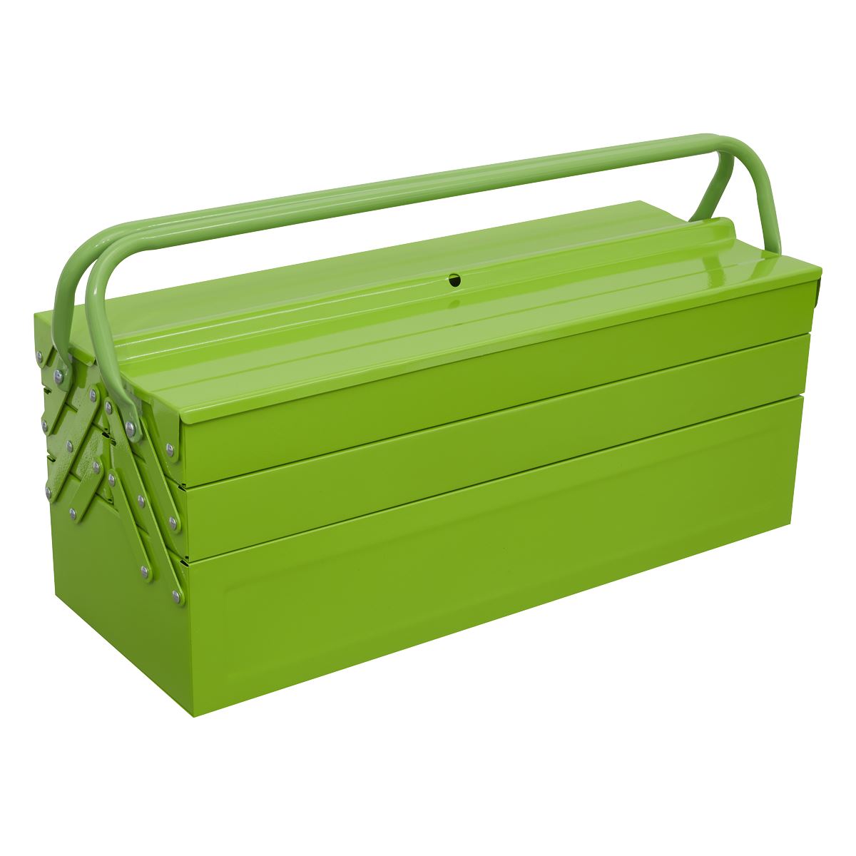 Sealey Cantilever Toolbox 4 Tray 530mm Hi-Vis Green AP521HV