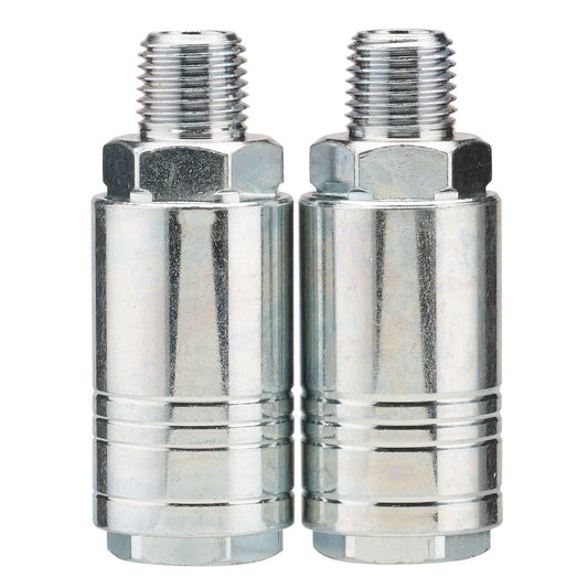 Draper 1/4" Male Quick Coupling  (Pack of 2) EAC - 70863