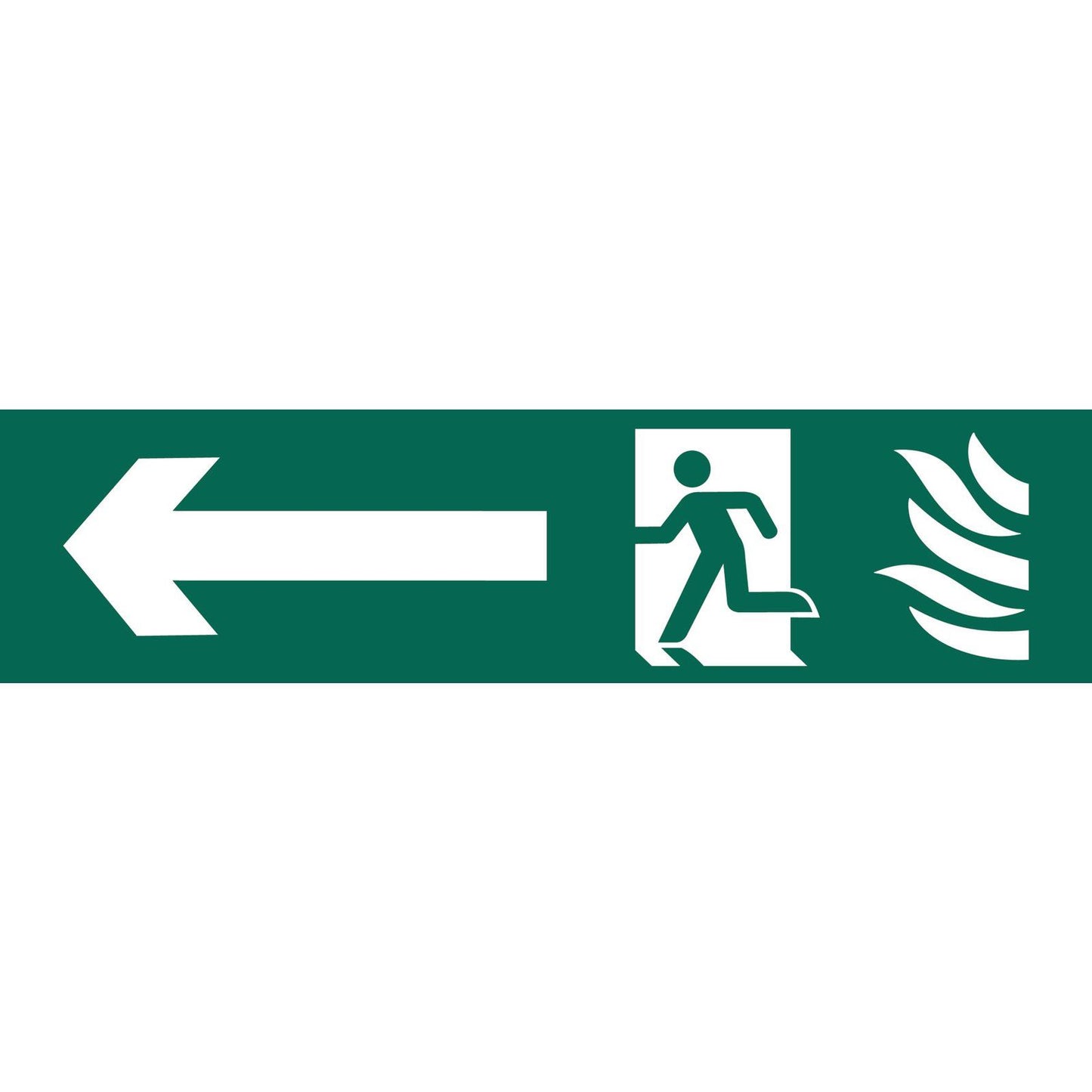 Genuine Draper 'Running Man Arrow Left' Safety Sign | 73165