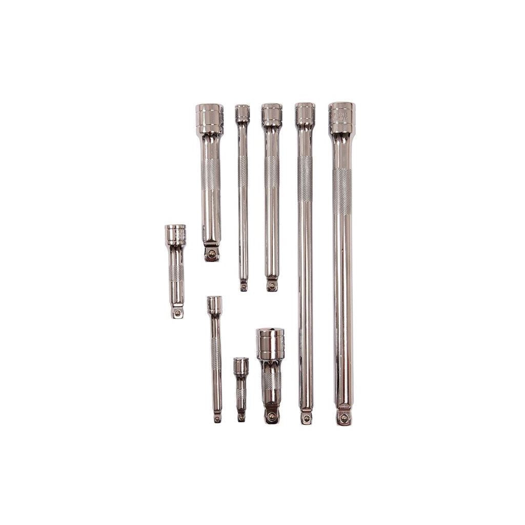 Amtech 9 Piece Wobble Extension Bar Set 3/8" 1/4" 1/2" Socket Ratchet Drive - I4257