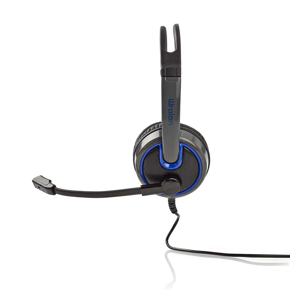 Nedis Gaming Headset Over-ear Microphone 3.5mm Connectors GHST200BK