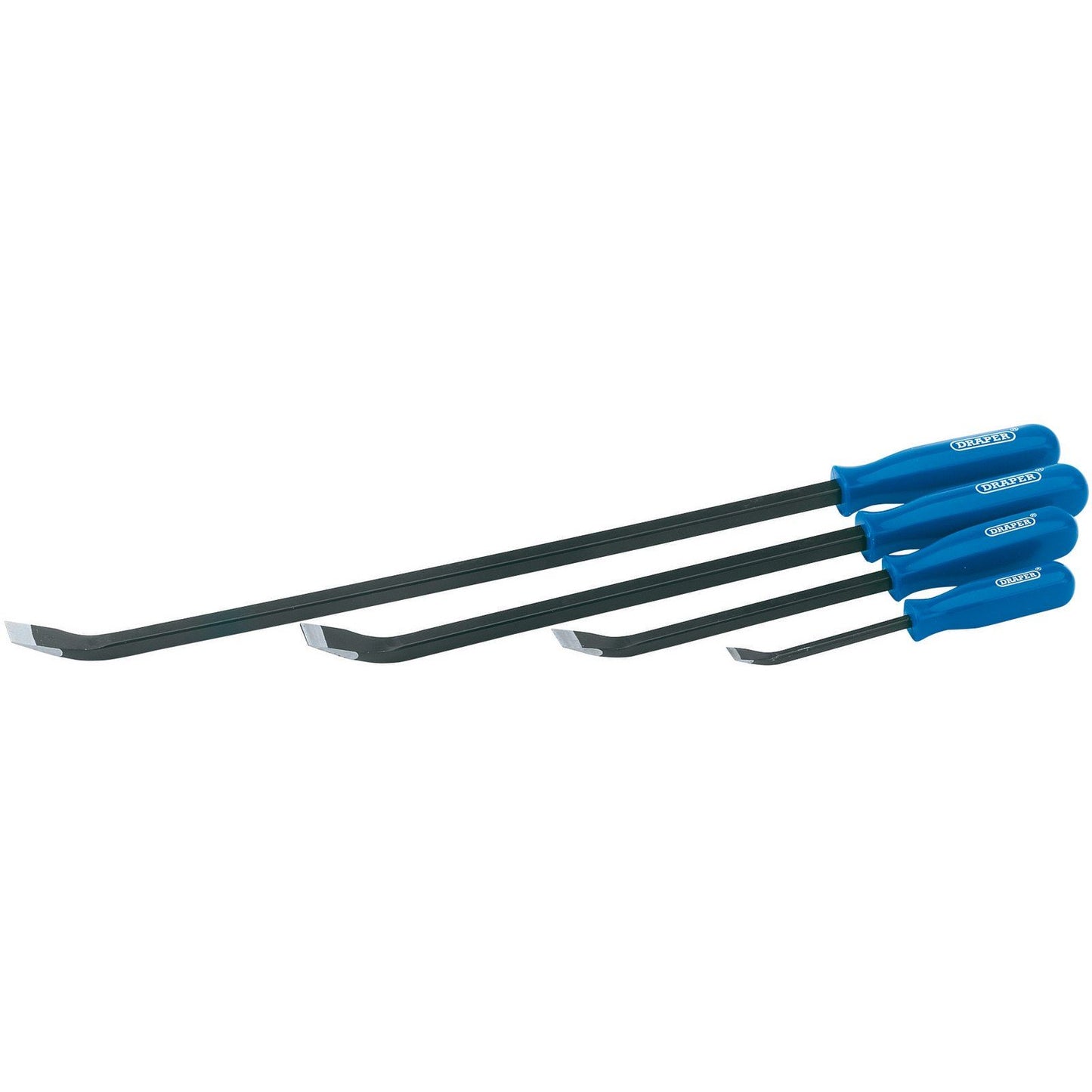 Draper 35396 Heavy Duty 4 Piece Pry Bar Set Crowbar Wrecking Prybar Crow Bar