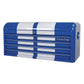 Sealey Topchest 4 Drawer Wide Retro Style - Blue with White Stripes AP41104BWS