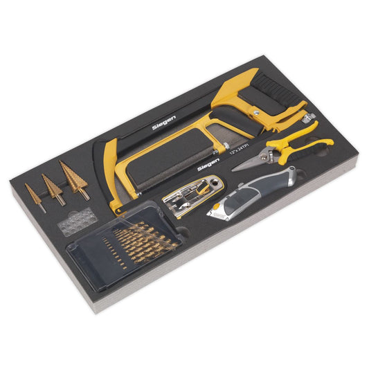 Sealey Tool Tray with Cutting & Drilling Set 28pc S01133