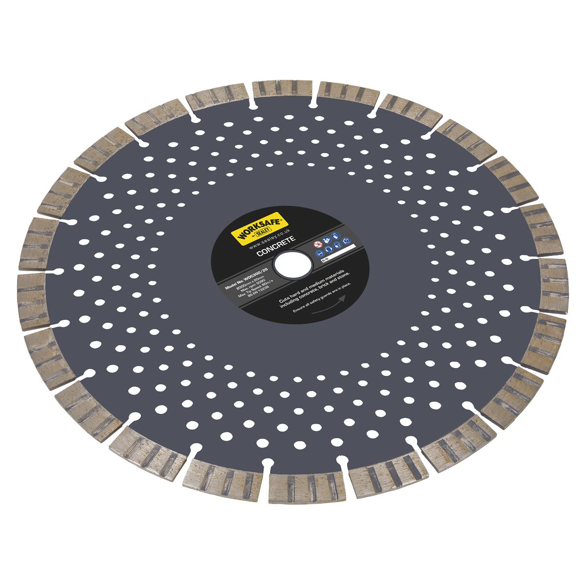 Sealey Concrete Cutting Disc Dry Use 300mm WDC300/20