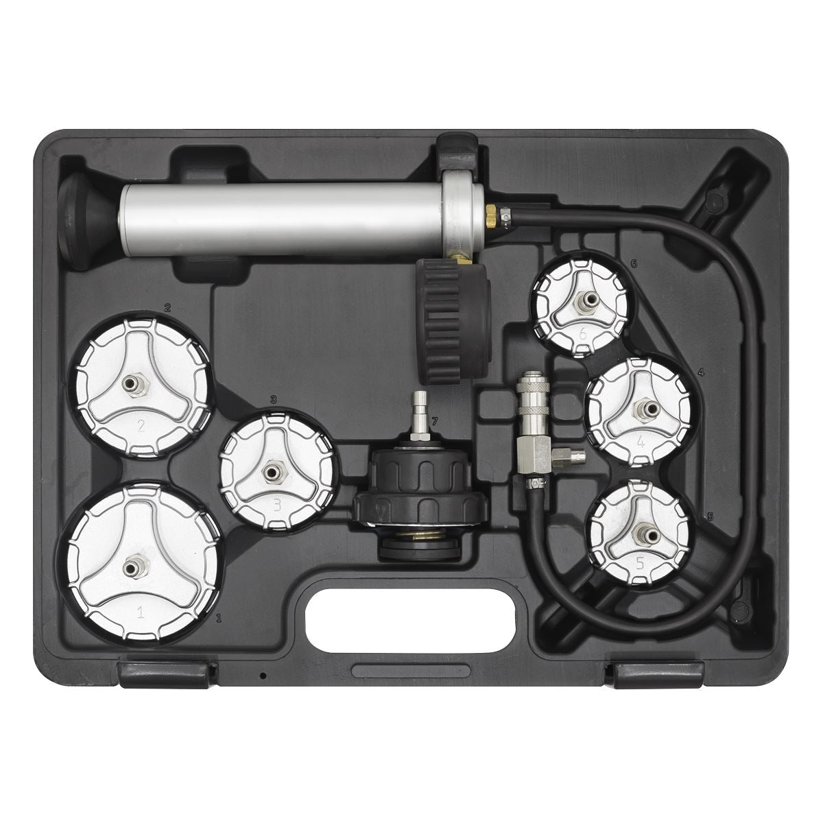 Sealey Cooling System Pressure Test Kit 7pc - Commercial CV0011