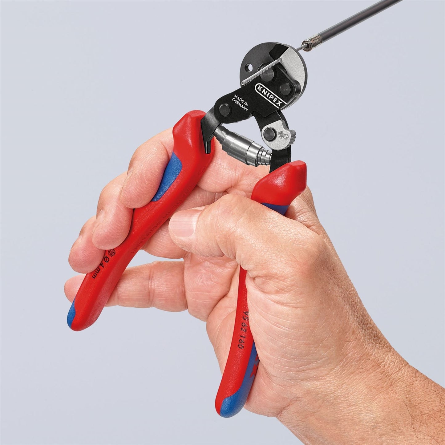 Knipex Knipex 160mm Wire Rope Cutters with Heavy Duty Handles - 04598