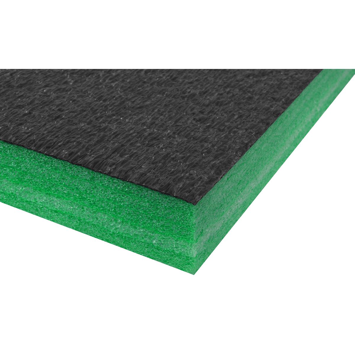 Sealey Easy Peel Shadow Foam Green/Black 1200 x 550 x 50mm SF50G