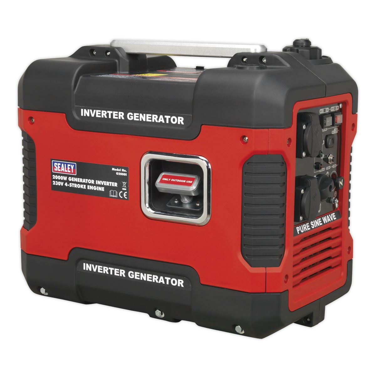 Sealey Inverter Generator 2000W 230V 4-Stroke Engine G2000I