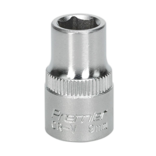 Sealey WallDrive Socket 9mm 3/8"Sq Drive S3809