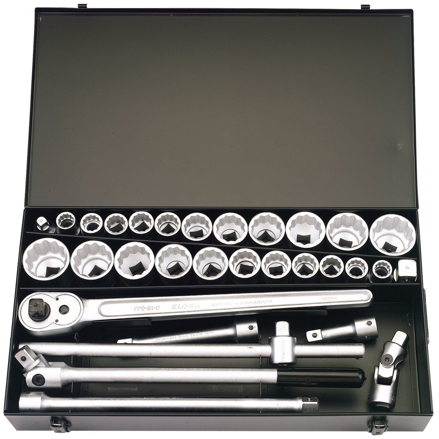 Draper 335 Mau Mau 31 Piece 3/4 Square Drive Elora Metric & Imperial Socket Set - 00335