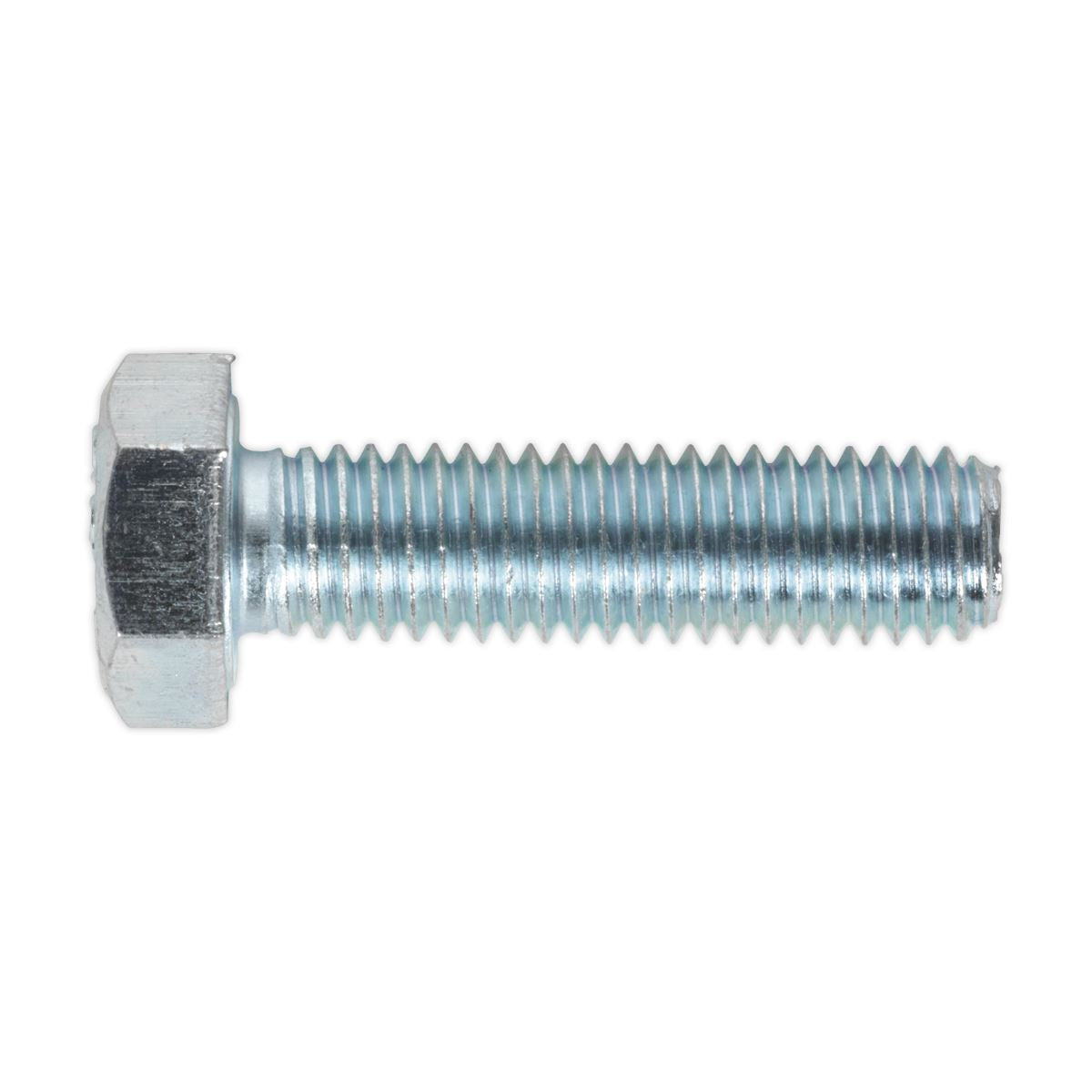 Sealey HT Setscrew M8 x 30mm 8.8 Zinc Pack of 50 SS830