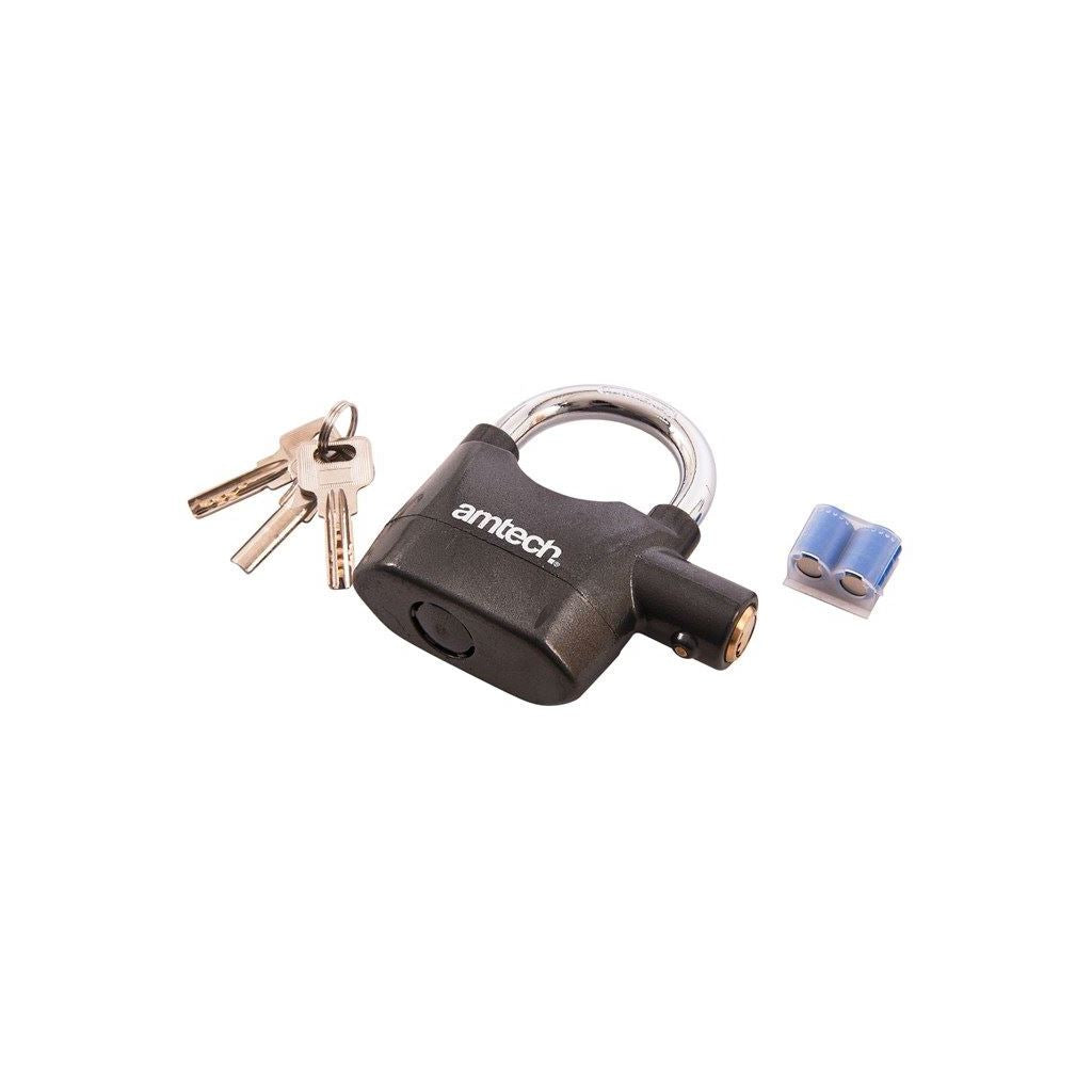 Heavy Duty Alarm Padlock Motion Sensitve Security Lock Shed Garage Bike Trailer - T2310