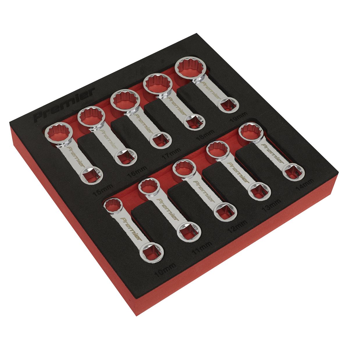 Sealey Torque Adaptor Spanner Set 10pc 3/8"Sq Drive - Metric AK59895