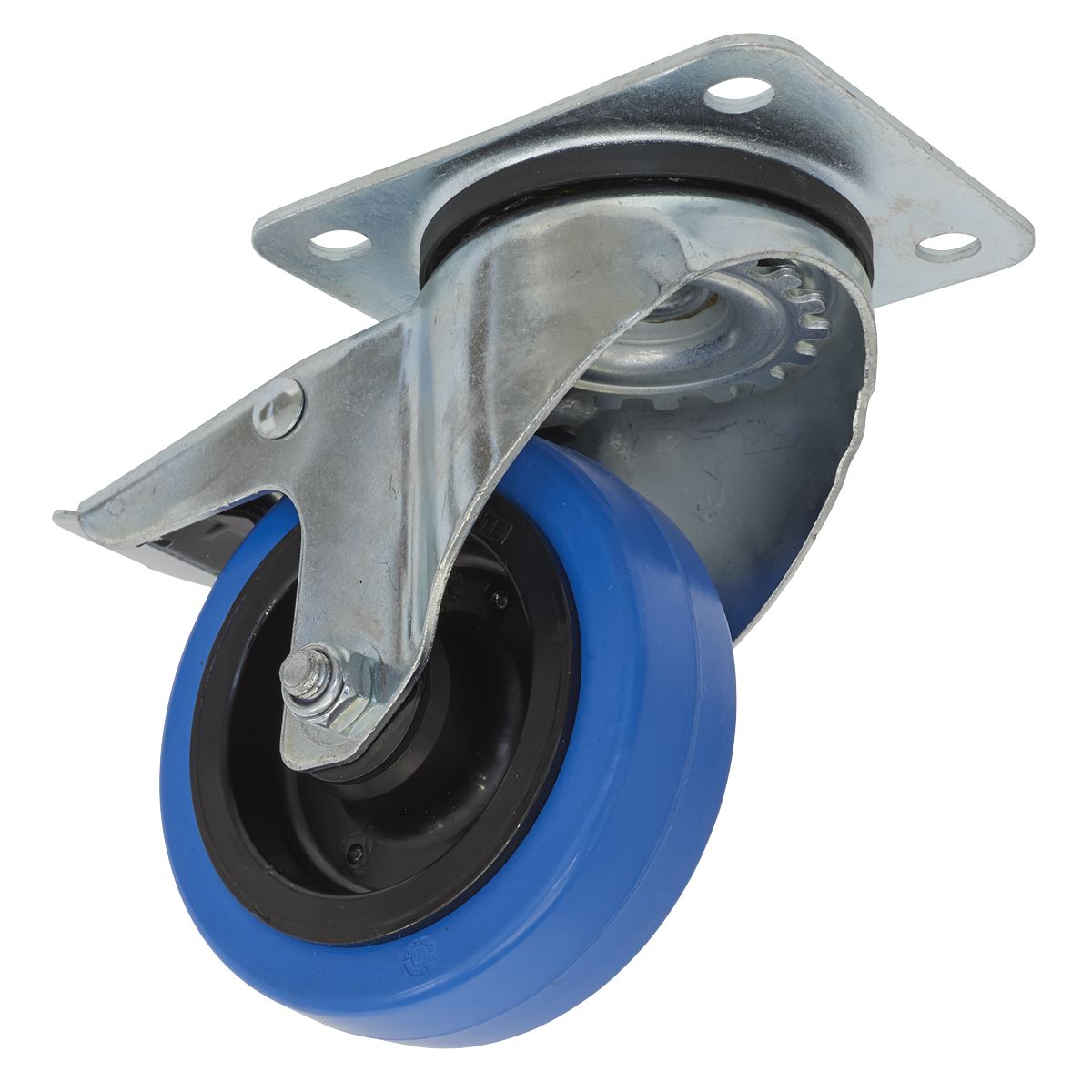 Sealey Castor Wheel Swivel Plate with Total Lock 100mm SCW3100SPL