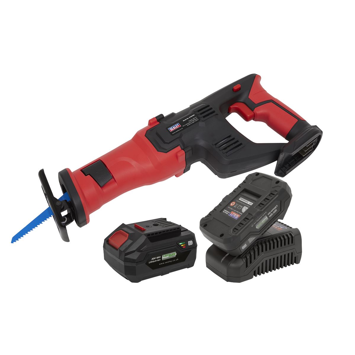 Sealey Cordless Reciprocating Saw Kit 20V - 2 Batteries CP20VRSKIT