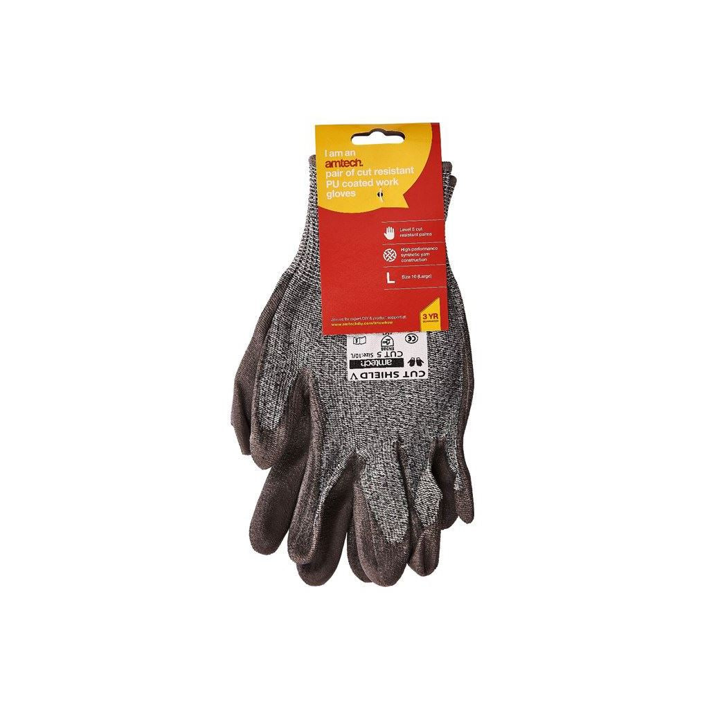 Amtech Cut Resistant PU Coated Work Gloves - N2460