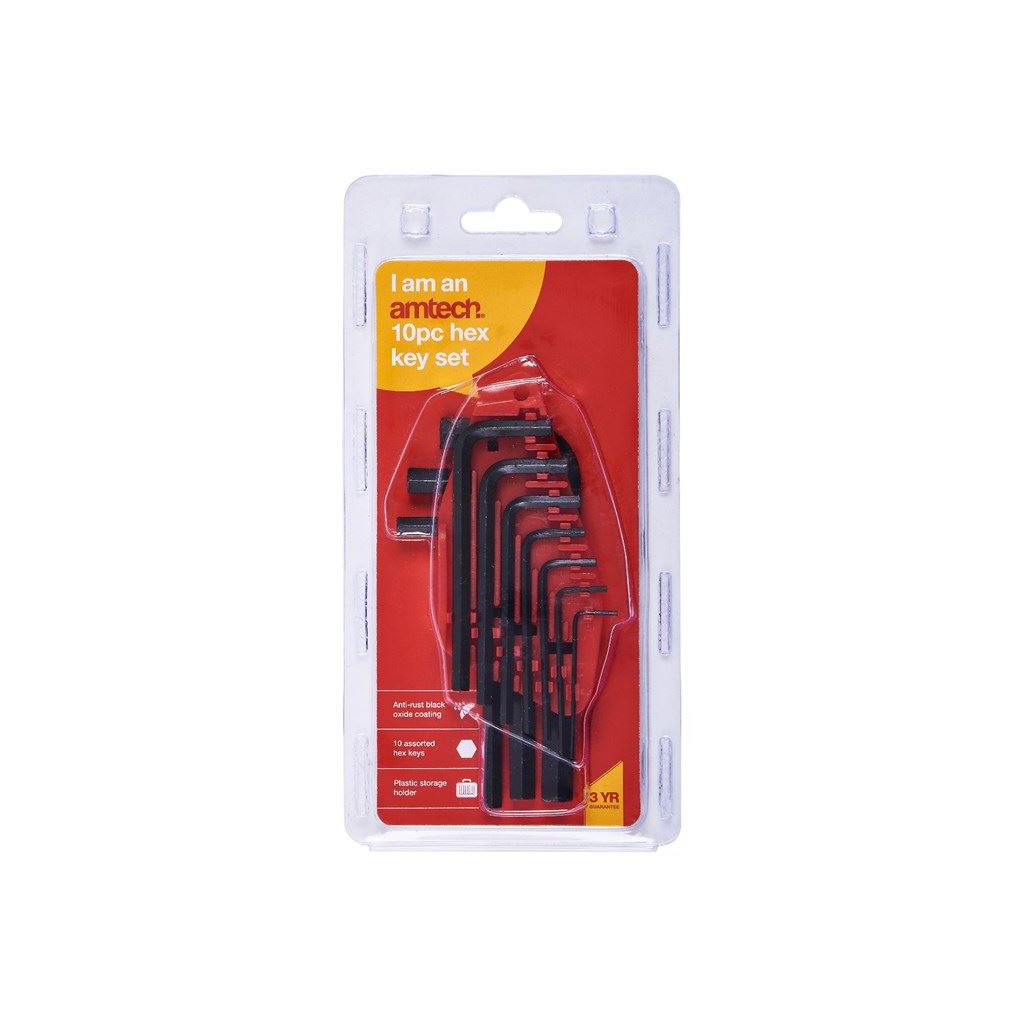 Amtech 10 Piece Hex Key Set - I8770