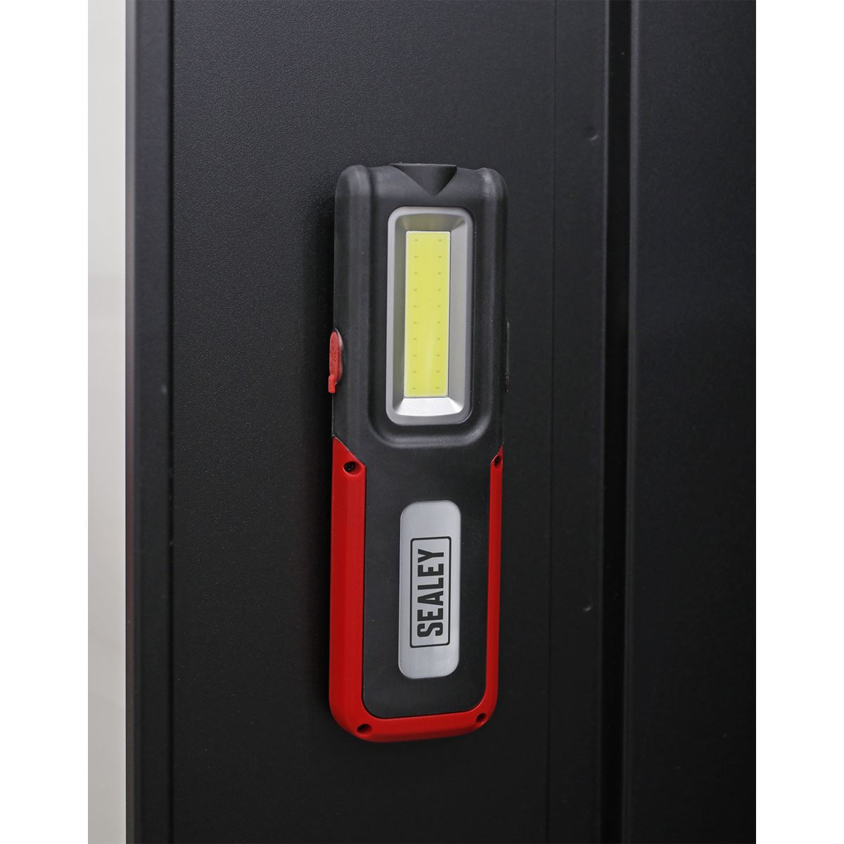 Sealey R/Charge Inspection Light 5W COB & 3W LED & Power Bank - Red LED318R