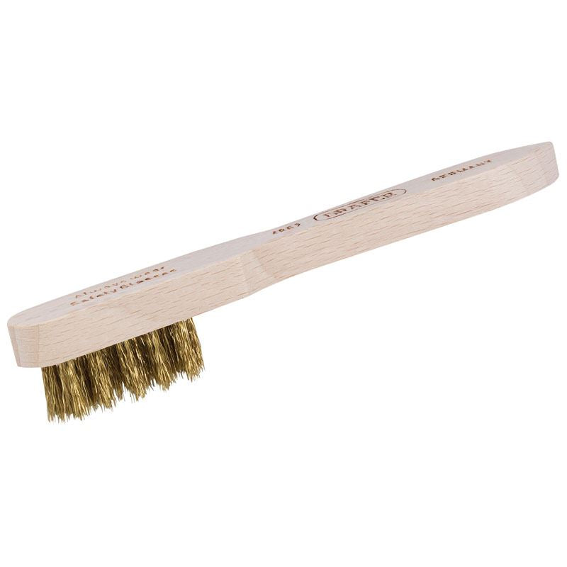 Draper Wire Spark Plug Brush [13157] Brass & Wood 150 mm